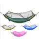 thumbnail image 3 of Hamaca de tela premium paracaídas con cama de columpio de red para para en el patio trasero, jardín, interior y exterior Verde claro Sunnimix Hamaca de ocio al aire libre, 3 of 8