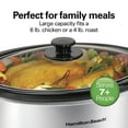 thumbnail image 5 of Hamilton Beach 6 Qt Programmable Slow Cooker, Stoneware Crock with Removable Pot, Stainless Steel, 5 of 9