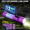 thumbnail image 4 of Linterna táctica Banral K518 recargable USB-C púrpura x2, 4 of 9