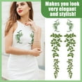 thumbnail image 5 of Polyester Iron on/Sew On Patches Hot Melt Adhesive Cloth Appliques Leaf Sea Green 165~302x70~130x0.9~1mm, 5 of 6