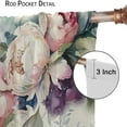 thumbnail image 6 of Vintage Floral Curtains, Colorful Boho Mandala Beautiful Floral Leafy Plants, Blackout Noise Reduction Curtains for Bedroom Living Room, 2 Panel Set,42X54 Inch, 6 of 6