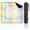 Color 3, variant on Mahjong Mat 31.5" x 31.5" Colorful Patchwork Quilt Zigzag Polka Dot Patterns Non-Slip Noise Reduction American Mahjong Tiles Table Cover for Dominoes Poker Card Board Games Gift