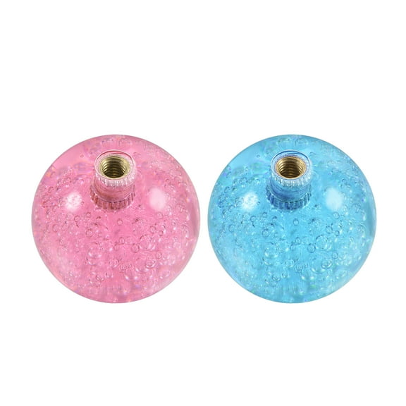 Uxcell M6 Pink/Blue Joystick Head Rocker Ball Top Handle Arcade Game Replacement