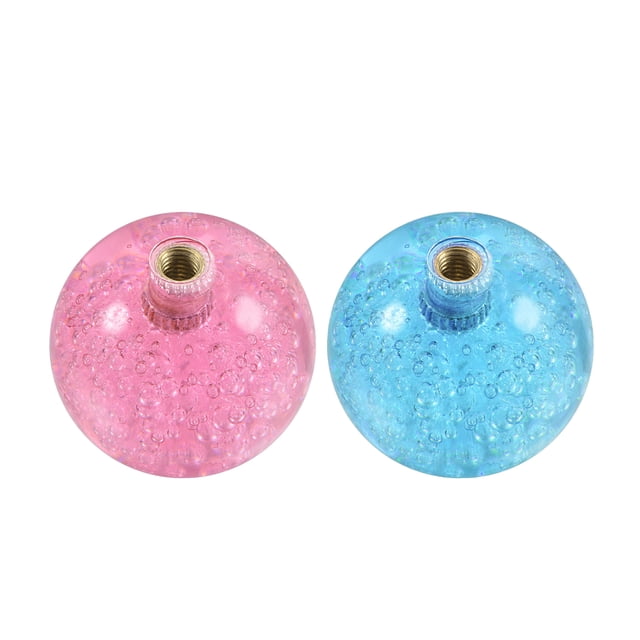Uxcell M6 Rosa/Azul Joystick Cabeza Rocker Bola Superior Mango Reemplazo de Juego de Arcade