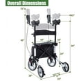 BEYOUR WALKER Upright Walker, Newest Design, Stand Up Rollator Walker
