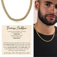 thumbnail image 5 of Promise Necklace For Him, Promise Necklace Gift For Boyfriend, Birthday Valentines Jewelry Gifts For Man, Husband Necklace From Wife, Cuban Chain Necklace, Anniversary Necklace For Boyfriend, 5 of 5