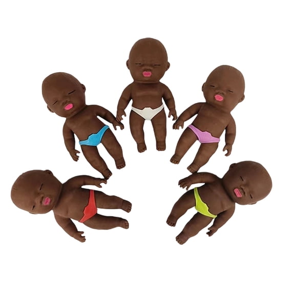 Funny Stress Balls Squeeze Doll Toys Little Cute Squeeze Soft Toys for Adults for Stress Relief, Funny Present Idea for Home or Office (A,1pc,Random Color)