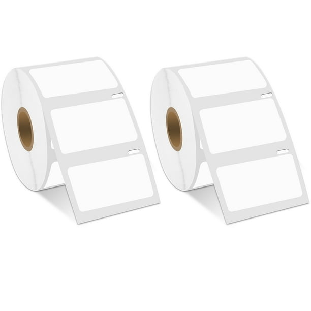 GREENCYCLE 2 Roll (1000 Labels/Roll) Medium White Multipurpose Label Compatible for Dymo 30334 2 ...