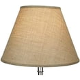 thumbnail image 3 of Lampshade 9" Top Diameter x 18" Bottom Diameter x 13" Slant Height with Washer (Spider) Attachment for Lamps with a Harp (Burlap Natural)$$Tools & Hardware Other, 3 of 5