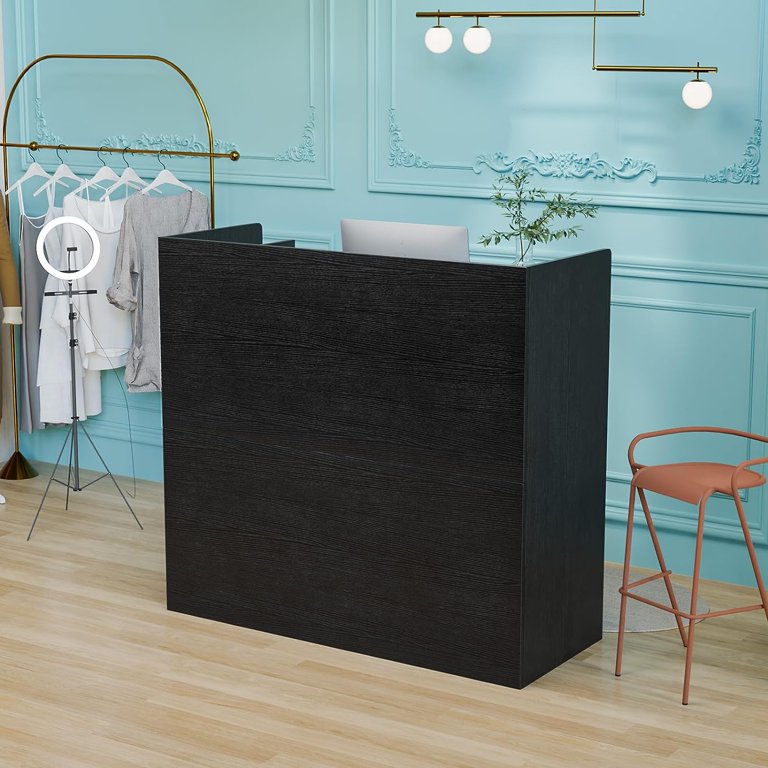 L Shaped Reception Desk Hitow Modern Reception Desk Counter Table, L ...