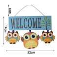 thumbnail image 5 of Owls Welcome Sign Wooden Hanging Welcome Door Sign for Porch Patio Wooden Front Door Décor Home Garden Decorative Wall Ornament, 5 of 10