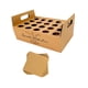 thumbnail image 2 of Caja porta conos de confeti para bodas, decoración de conos de confeti y caja de soporte para bodas 20 agujeros marrón, 2 of 9