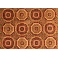 thumbnail image 1 of Ahgly Company Indoor Rectangle Abstract Orange Modern Area Rugs, 4' x 6', 1 of 4