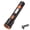 Black & Orange, variant on VOLIVO Rechargeable Flashlight, Zoomable Portable Handheld LED Flashlights for Camping, Emergency, 5 Light Mides