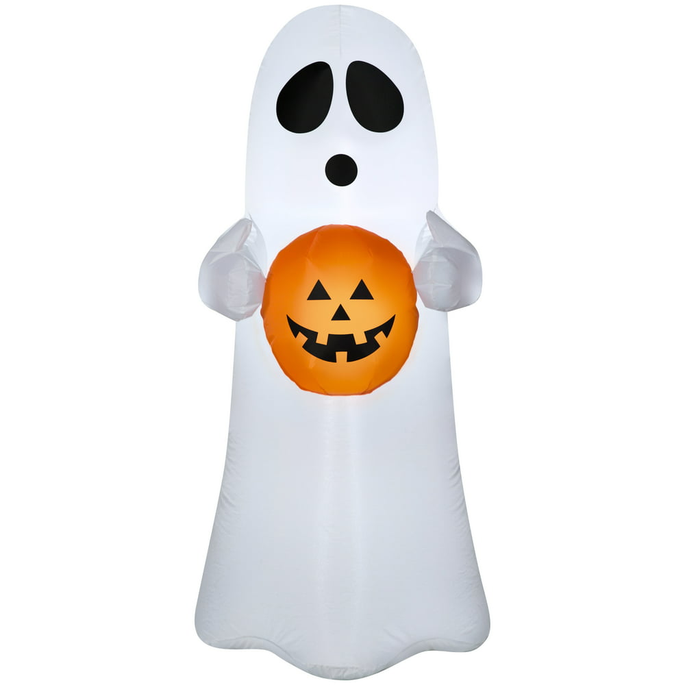 Gemmy Industries Airblown Inflatables Spooky Ghost, 4 ft Tall - Walmart ...