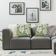 thumbnail image 2 of nygtbtfer Sage Green Decorative Dahlia Pillow Covers  Set of 2 Geometric Floral Elegant Gray Green White Short Plush Decor Spring Farmhouse Throw Pillows Cushion Cases for Sofa Bed White, 2 of 7