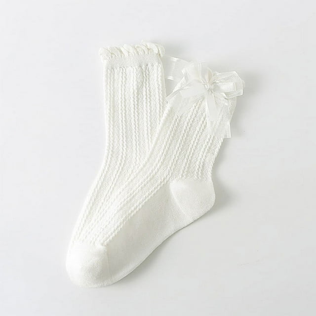 Dsscvnef Chaussettes Femmes Chaussettes Nœud Crew Chaussettes Lolita Robe Respirantes Douces Chaussettes Filles Chaussettes Femmes Chaussettes au-Dessus du Genou