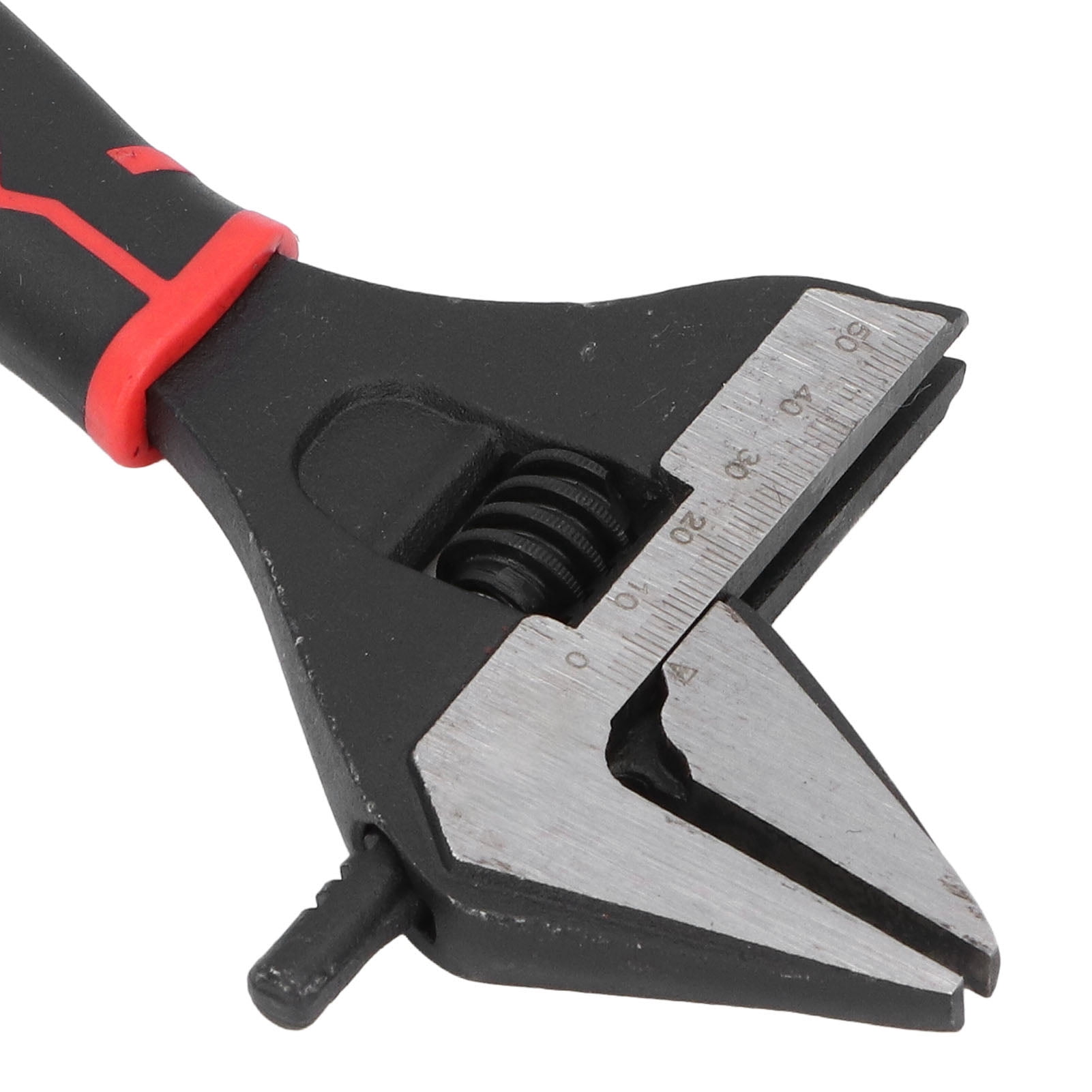 BIMZUC 10 Inch Wide Mouth Adjustable Wrench, CrV Steel Deep Jaw Manual Repair Spanner for Home Garage Workshop (10 inches / 25.4 cm)