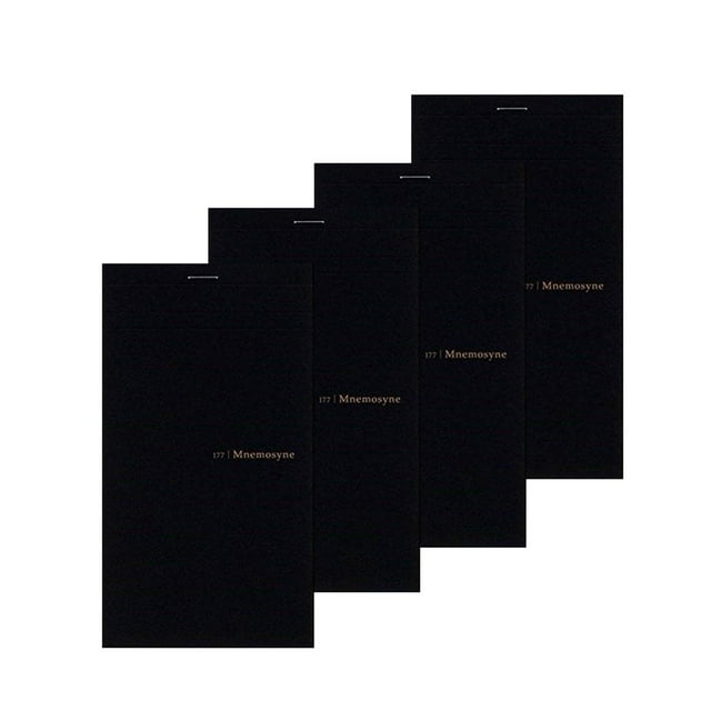 Maruman MNEMOSYNE Memo Pad 5mm-squared Double perforations 50 Sheets (N177A) 4-Pack