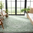 thumbnail image 4 of SAFAVIEH Machine Washable Rug Indoor/Outdoor Bermuda Collection - Bermuda Michael Oriental Indoor/Outdoor Area Rug, Green/Ivory, 9' x 12', 4 of 13