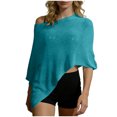 thumbnail image 4 of ZIXKCGDSE Womens Fashion Cover Ups Lightweight Knitted Cape Top Beach Vacation Going Out One Size, 4 of 4