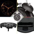 thumbnail image 3 of RV Reloj despertador de doble campana de 4 pulgadas para personas que duermen mucho, retroiluminación, reloj despertador antiguo que funciona con pilas para dormitorios (negro) Sailing Electrónica, 3 of 5