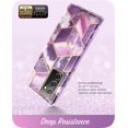 thumbnail image 2 of i-Blason Cosmo - Back cover for cell phone - thermoplastic polyurethane (TPU) - purple marble - for Samsung Galaxy Note20, Note20 5G, 2 of 6