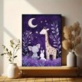 thumbnail image 6 of Cute Animals Night Canvas Print/Wall Art， Suitable for Bedroom，Living Room，Nursery，Kids Room，Playroom Decoration., 6 of 8