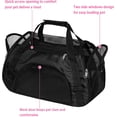 thumbnail image 4 of Pet Carrier Cat Cattier Soft-Sided Carriers for Small Medium Cats Dogs Puppies Pet Carrier Airline Approved Cat Dog Pet Travel Carrier, Black, 4 of 6