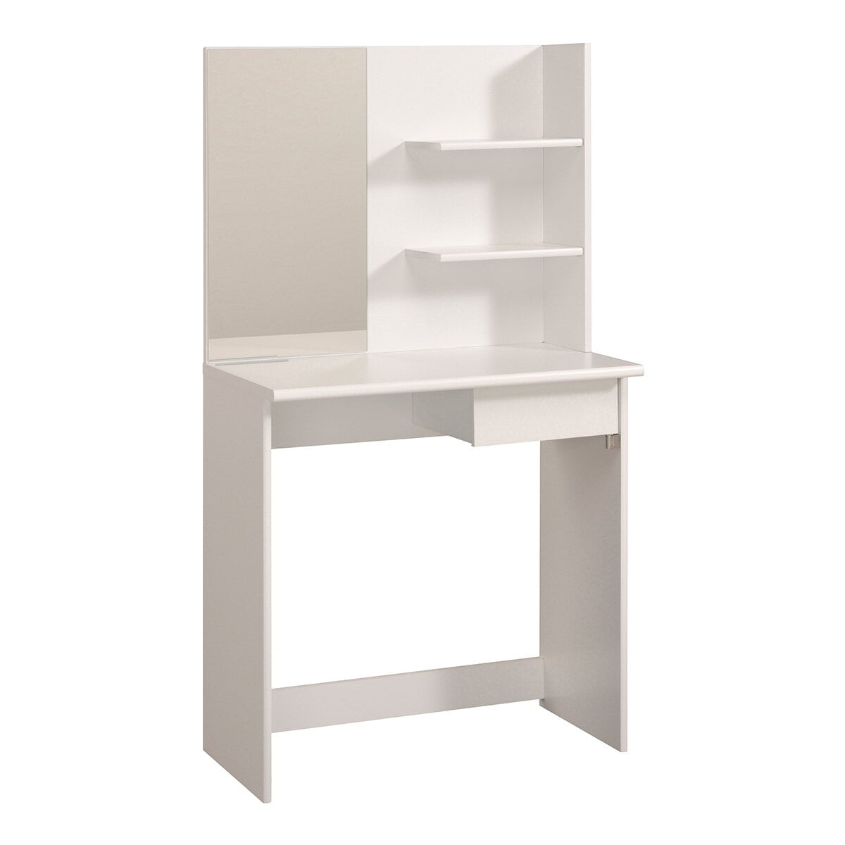 Vanity with Mirror, Environmentally Preferred, This table unit takes up