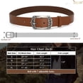 thumbnail image 5 of JASGOOD Women Belts Leather Western Belt for Jeans with Engraved Buckle, 5 of 11