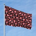 thumbnail image 2 of Vsdgher Ladybugs and Red Hearts Print Outdoor Decorative Flag 4x6ft, Suitable for outdoor decoration, can be hung indoors, on outdoor lawns, balconies, parties, 2 of 5