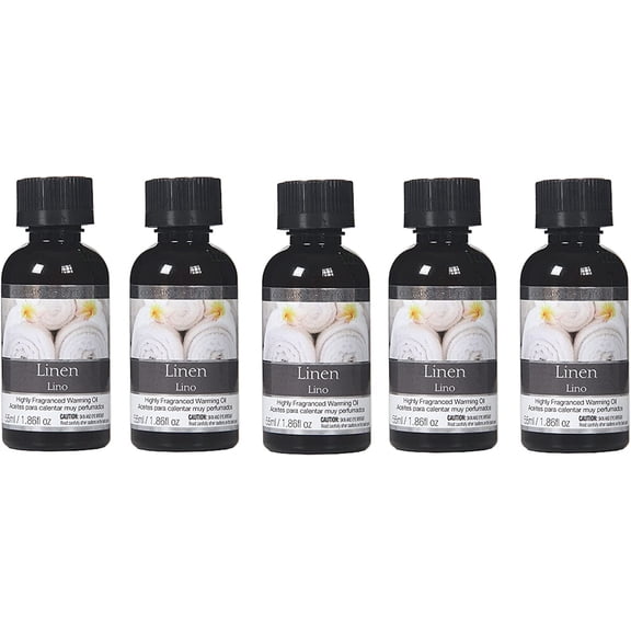 Hosley Linen Highly Scented Fragrance Warming Oils, Box of 5, 55 ml 1.86oz ea. Ideal Gift for Weddings, spa, Reiki, Meditation, Bathroom Settings W1
