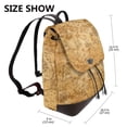 thumbnail image 2 of Easygdp Old Vintage Map Of Sea Mochila de Cuero para Mujeres, Bolso de Hombro, Bolsos de Mano de Moda para Trabajo y Viajes, 2 of 4