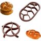 thumbnail image 1 of Juego de moldes para prensar masa de pan Cuchillo para pan Molde para rollos de repostería Cuchillo de repostería de plástico redondo ovalado, 1 of 5