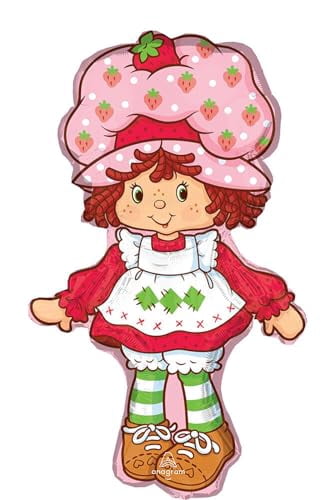 Anagram Birthday Party Supplies 13pc Girl Strawberry Shortcake Balloon Bouquet Decorations