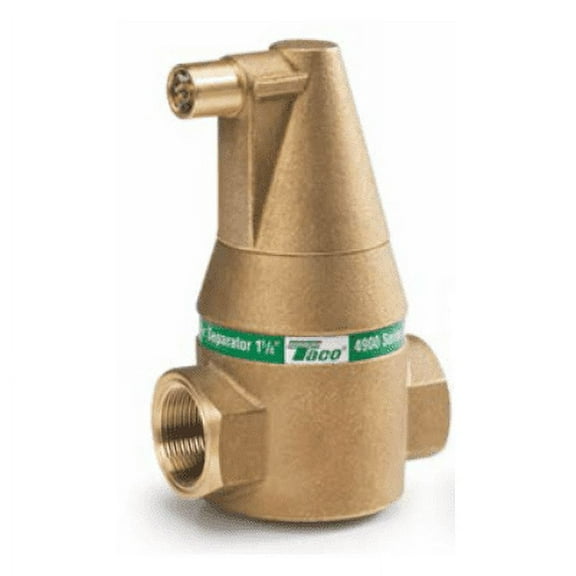 Taco 49-125T-2 1-1/4" Brass 4900 Series Air Separator (Threaded), replacement for 49-125T-1, VRTX125-3