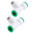 thumbnail image 2 of 2Pcs G1/2in Male Thread PPR Plastic Water Pipe Tee Connector for Household Water Heating, 2 of 5