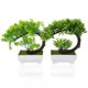 thumbnail image 4 of 2 uds decoración de bonsái Artificial árbol pequeño en maceta adorno de planta en maceta decoración del hogar, 4 of 5