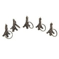 thumbnail image 2 of 5 UNIDS Vintage Bronce París Statues Escultura París Recuerdos 5 CM DYNWAVEMX Estatuilla de la Torre Eiffel, 2 of 8