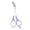 D, variant on B Eyebrow Trimming Scissors With Detachable Comb Washable