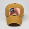 thumbnail image 5 of ClodeEU USA American Flag Embroidered Adjustable Baseball Cap, USA Letter Embroidery Trends Baseball Cap, 5 of 9