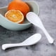thumbnail image 4 of 5 unids Hogar Pequeño Scoop Restaurant Soup Soup Spoons Cuchara de plástico (blanco), 4 of 5