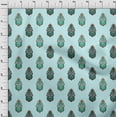 thumbnail image 3 of oneOone Georgette Viscose Baby Blue Fabric Floral & Paisley Block Craft Projects Decor Fabric Printed By The Yard 42 Inch Wide, 3 of 4