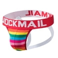 thumbnail image 2 of JOCKMAIL 2PCS/Pack Mens Briefs Jock Strap Mens Thongs Athletic Supporter Rainbow Cotton Men Sport Underwear, 2 of 7