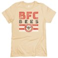 thumbnail image 2 of Men's 1863FC Tan Brentford FC Retro Stripes T-Shirt, 2 of 3