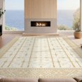 thumbnail image 2 of Design&I 4'x6' Ultra Soft Area Rug, Beige Minimalist Abstract Arches Boho Vintage Border Motifs Solid None Fluffy Washable Non Shedding for Bedroom Living Room Home Office, 2 of 7