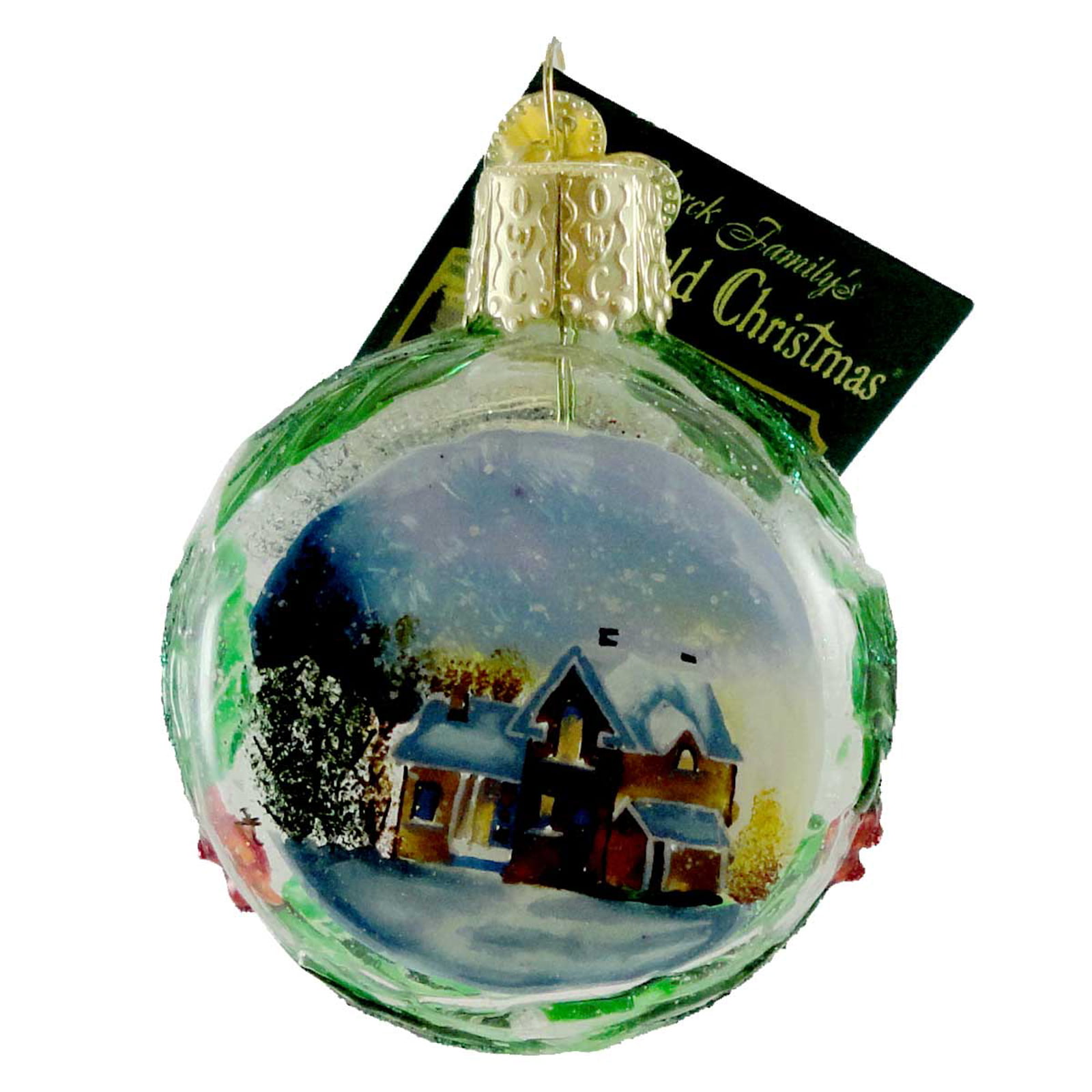 Home Sweet Gnome Glass Ornament 2015 Hallmark 