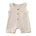 thumbnail image 1 of Body Bébé Fille Garçon Romper une Seule Pièce Combinaison Sans Manches Tenues d'Été, 1 of 6