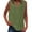 Z01 GN2, variant on Sleeveless V Neck Shirts For Women Solid Colod Classic Elegant Casual Button T Shirts Lightweight Summer Blouses Pullover Outfits Army Green L